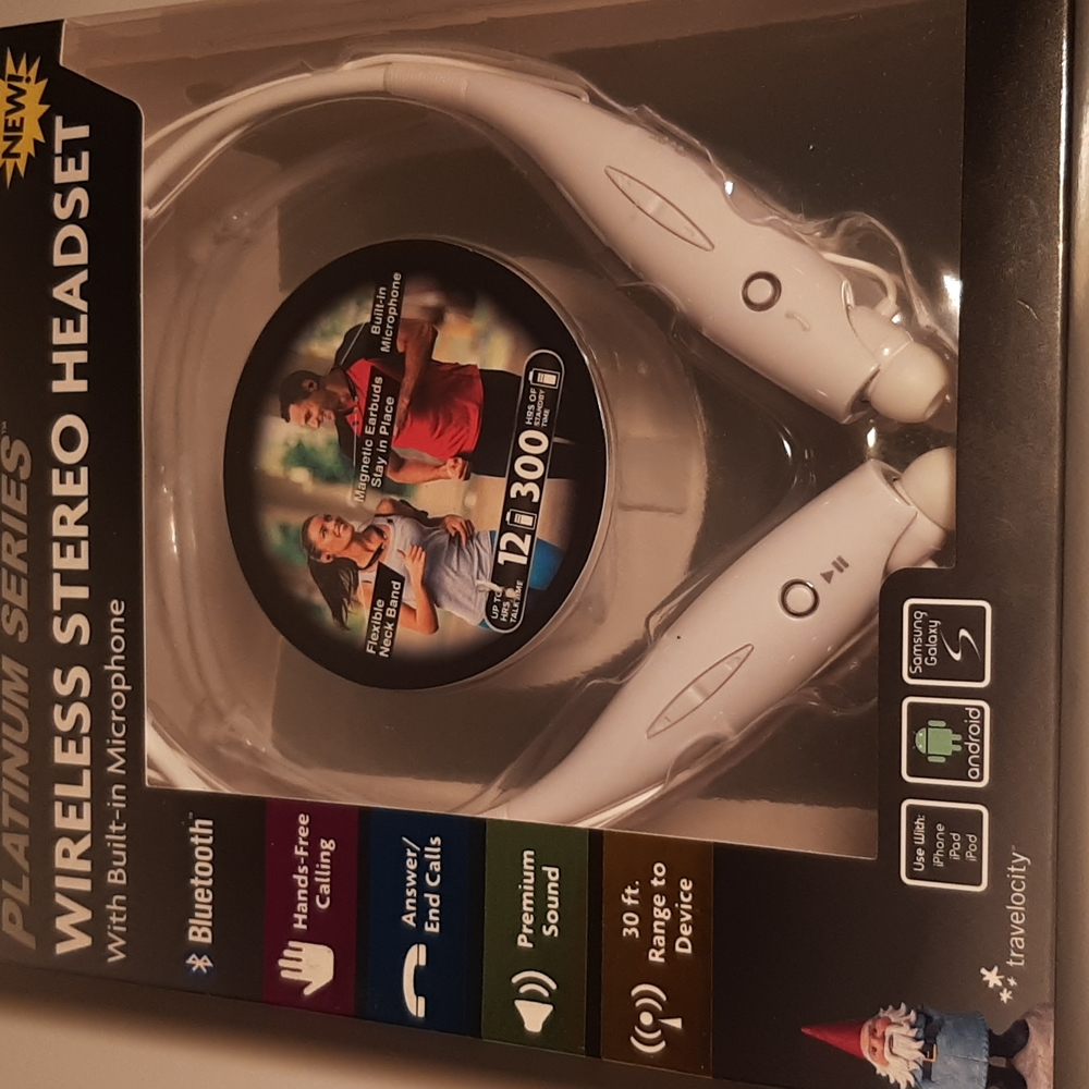 Wireless Stero Headset with Built-in Microphone